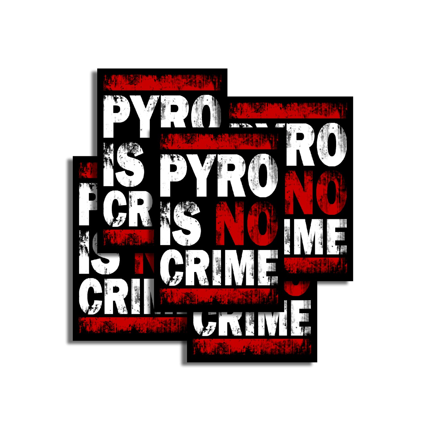 Aufkleber 'Pyro is no cime'
