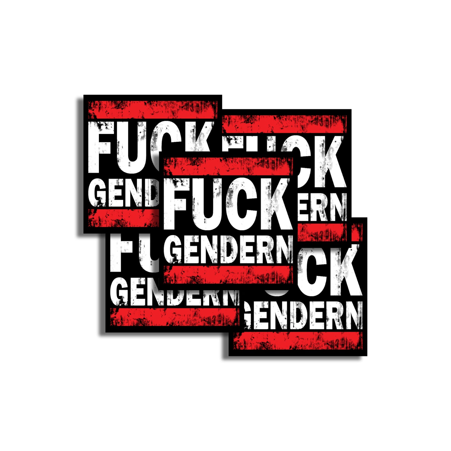 'FUCK GENDERS' sticker - XXL
