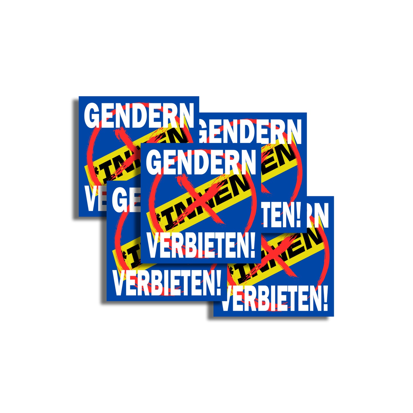'BAN GENDERS!' sticker - XXL