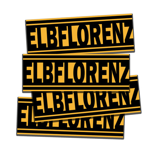 Aufkleber 'ELBFLORENZ' - Schriftzug