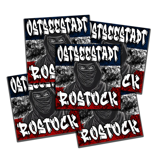 Aufkleber 'Ostseestadt Rostock' - XXL