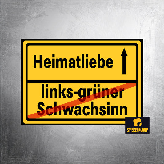Aufkleber 'Heimatliebe' - Vorbestellung 02.03.2026