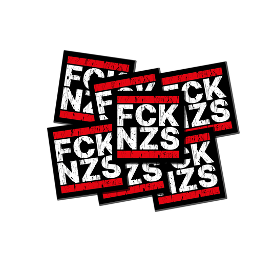 Aufkleber 'FCK NZS' - XXL