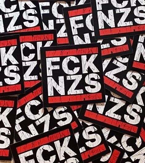 Aufkleber 'FCK NZS' - XXL