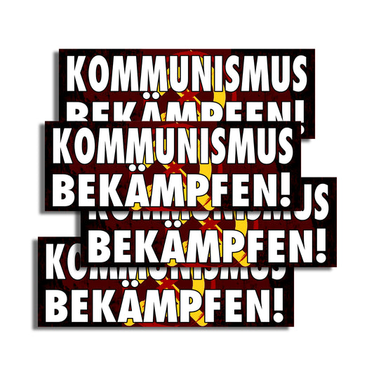 Aufkleber 'Kommunismus bekämpfen!'